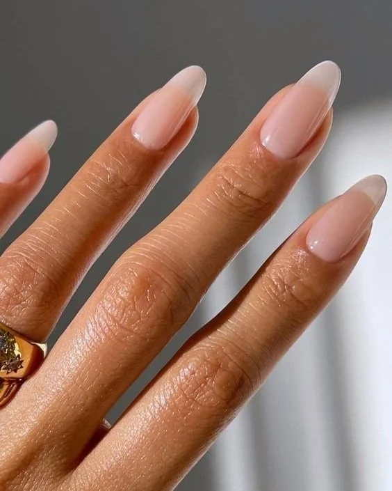 Timeless Classic French Manicure Almond Nails Timeless Classic French Manicure Almond Nails — Natural Winter Nails