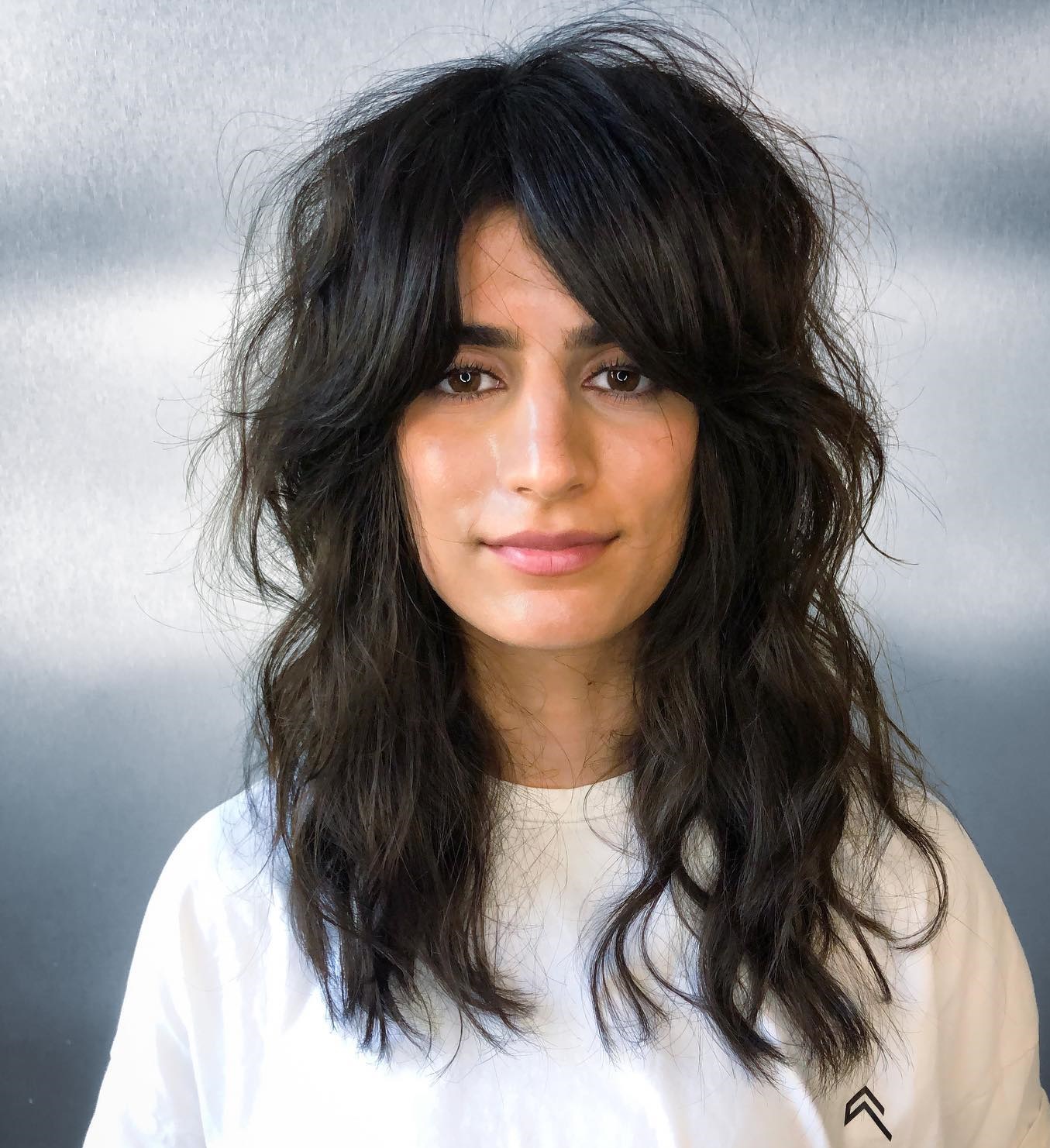 Collarbone Wolf Cut With Full Bangs — Long Wolf Cut 2027