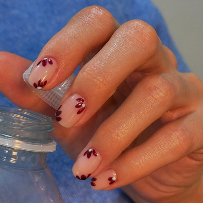Glossy Visual Idea Glossy Visual Idea — Short Winter Nails