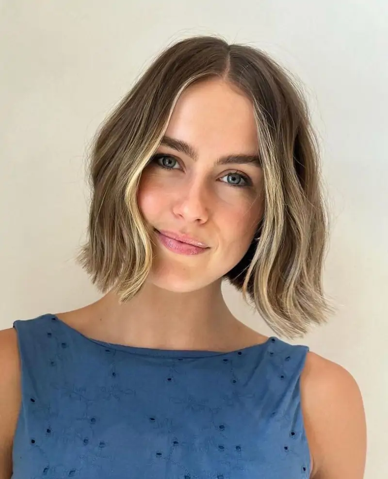 Face Framing Brunette Balayage Bob Face Framing Brunette Balayage Bob — Balayage on Medium Hair 2027