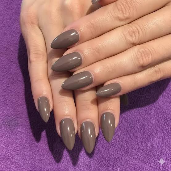 Muted Taupe Satin Matte Muted Taupe Satin Matte — Winter Acrylic Nail Colors