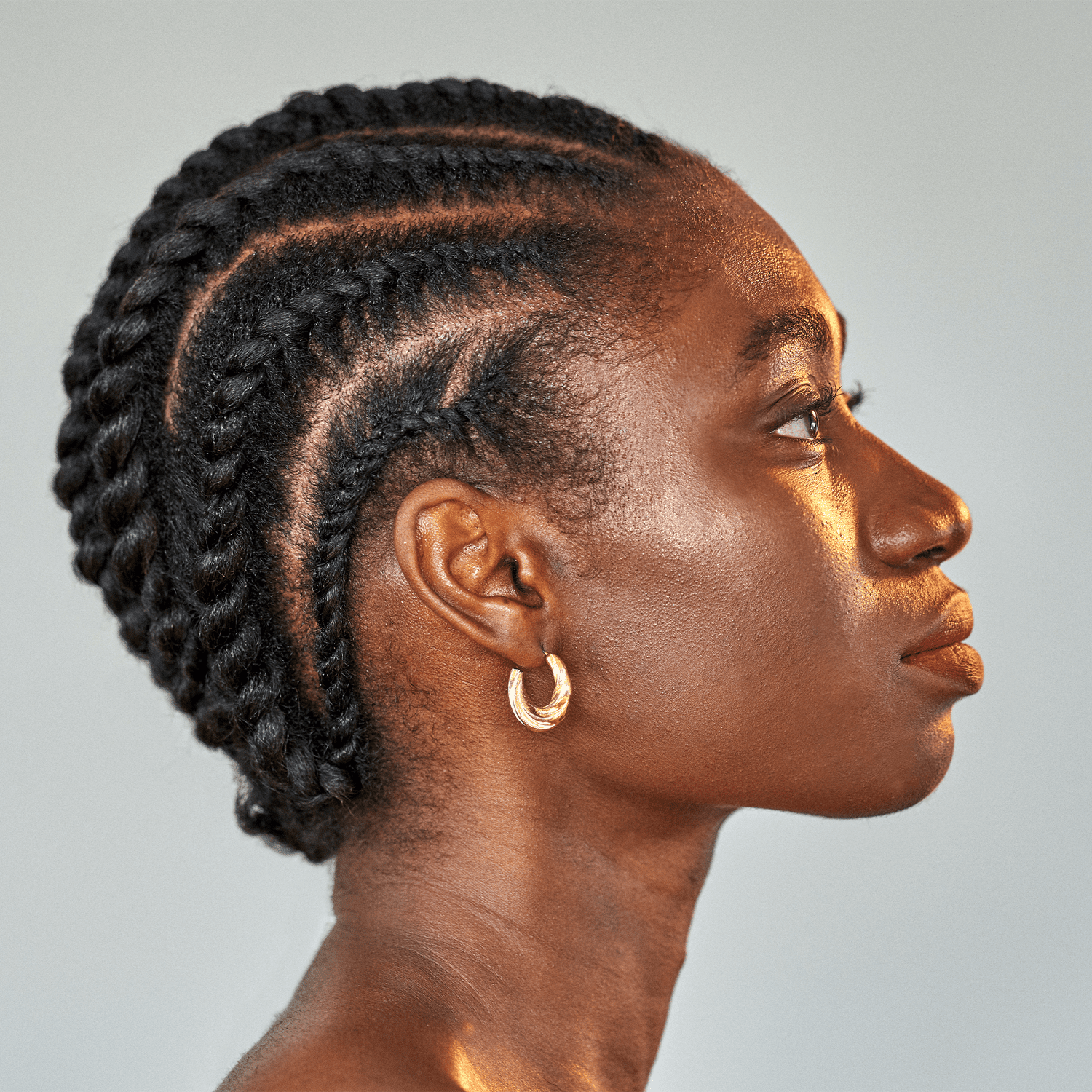 Flat Top with Braided Sides — Winter Haircuts for Black Women