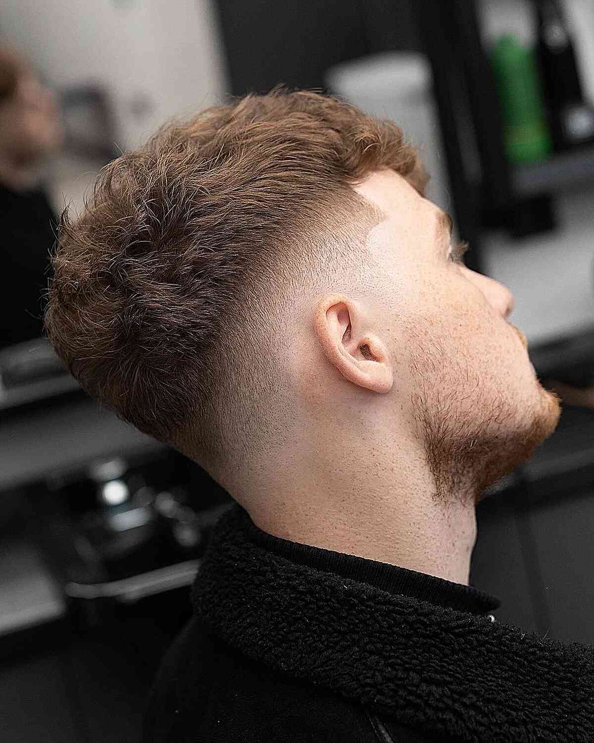 Sharp Fade Light Brown Waves Sharp Fade Light Brown Waves — High Taper Fade
