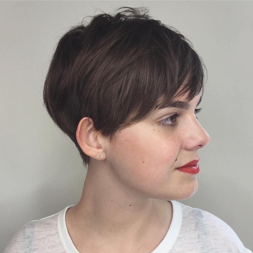 Textured Layers in a Dark Brown Pixie Textured Layers in a Dark Brown Pixie — Brown Pixie 2027
