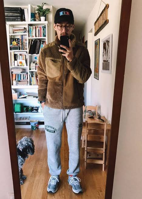 Athleisure Comfort: Fleece Jacket with Sweatpants — Mens Casual Outfits