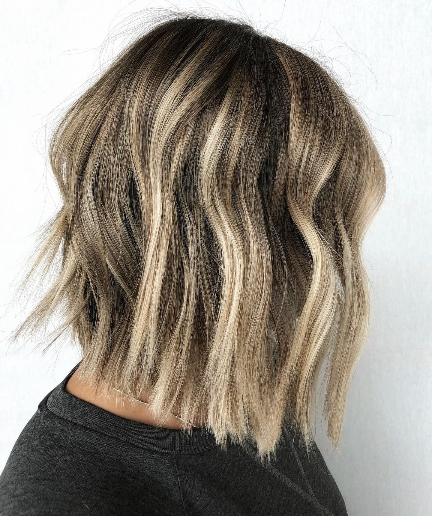 Dark Blonde Shag With Curtain Bangs Dark Blonde Shag With Curtain Bangs — Layered Bob 2027
