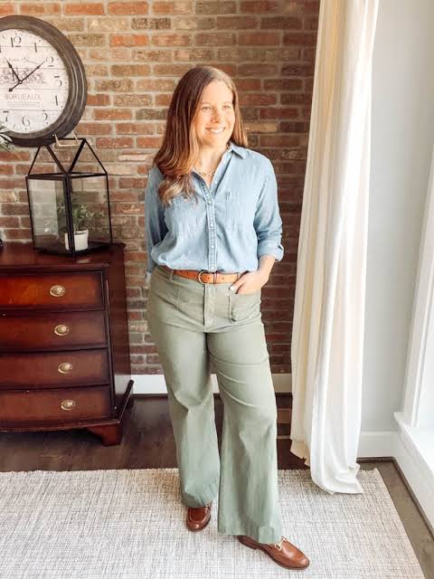 Brown Loafers Outfit Idea Brown Loafers Outfit Idea — Olive Green Outfits 2027