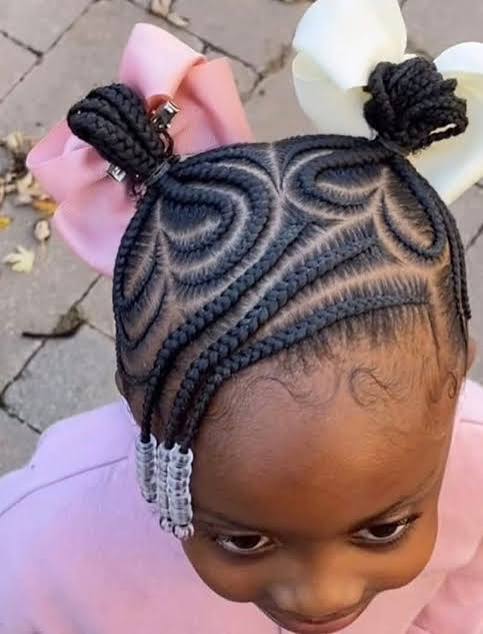 Braids Visual Idea — Winter Hairstyles for Black Kids