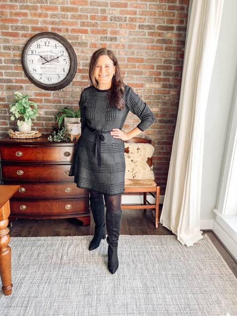 Work Casual Outfit Idea Work Casual Outfit Idea — Suede Boots Outfits