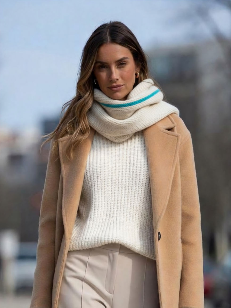 Smart Casual Layers: Oversized Blazer over Turtleneck — Comfy Winter Outfits