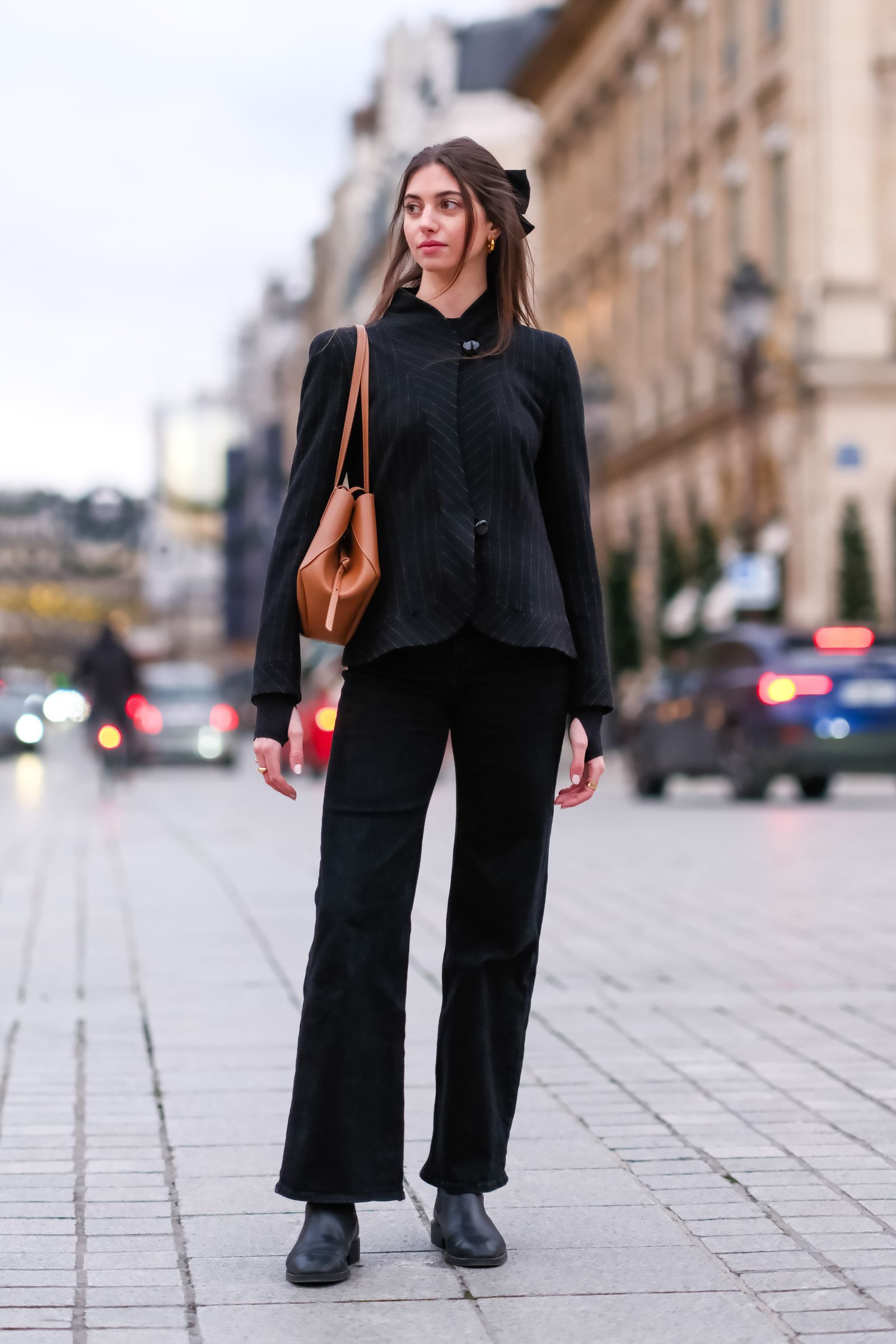 Smart Casual Black Chelsea Boots with Pinstripe Blazer and Trousers — Chelsea Boots Outfits