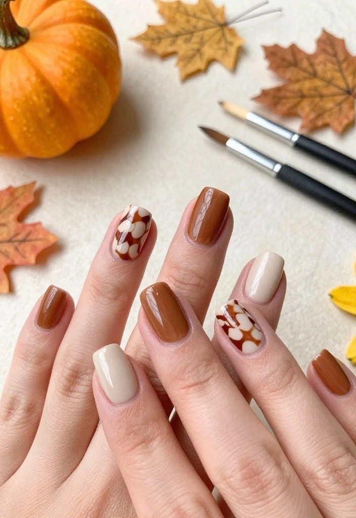Cozy Autumnal Polka Dots Cozy Autumnal Polka Dots — cute nail designs