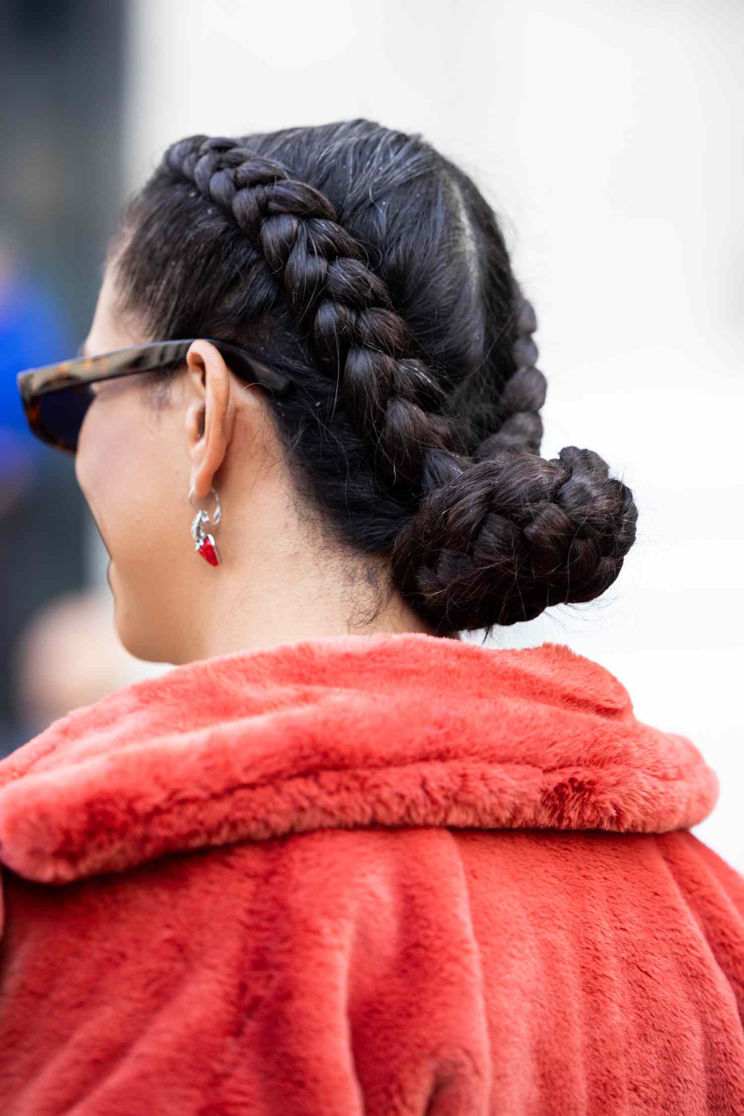 Dutch Braids Into Braided Bun Dutch Braids Into Braided Bun — Winter Bun Hairstyles