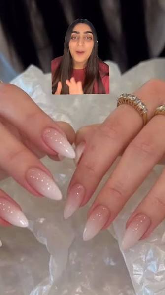 Timeless Nude White French Ombre Stilettos Timeless Nude White French Ombre Stilettos — ombre nail designs