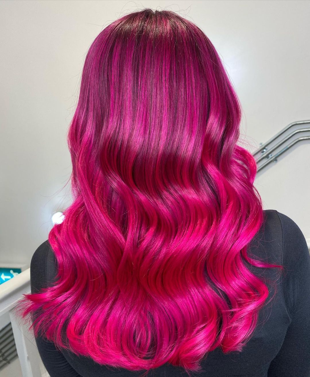 Mid-Back Visual Idea — Pink Hair