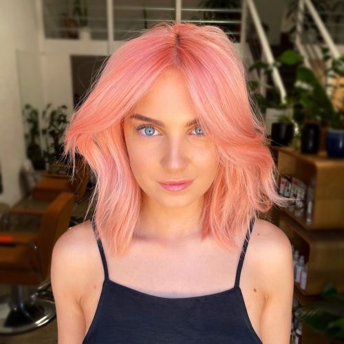 Peach Pink Visual Idea — Pink Hair