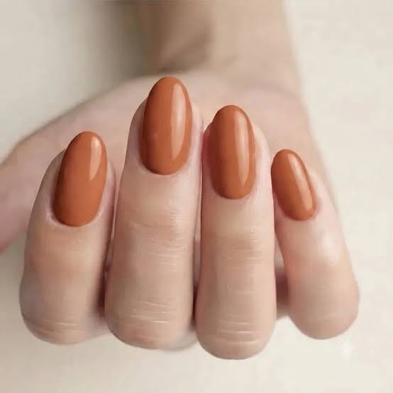 Turkey and Plaid Mix on Beige — Simple Thanksgiving Nails 2026