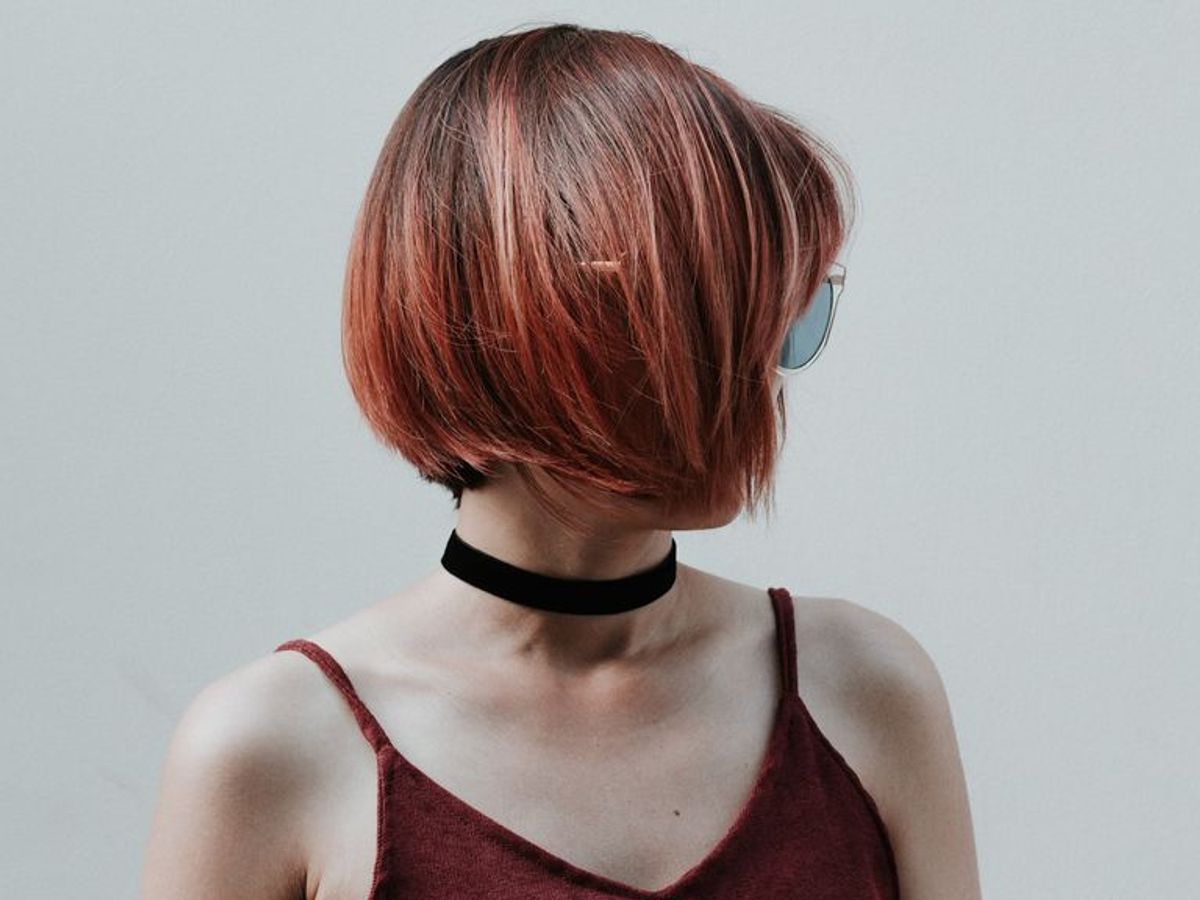 Reddish-Brown Bob With Red Highlights Reddish-Brown Bob With Red Highlights — Clean Girl Hair Color 2027